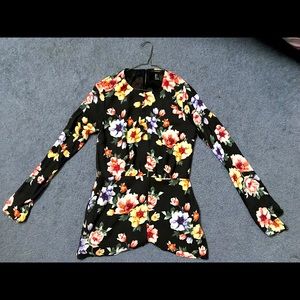 Long sleeve floral top